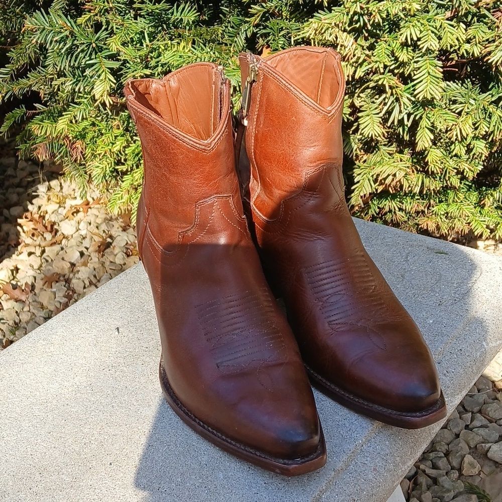 TECOVAS THE DAISY LEATHER Ankle Boots Size 9 - Picture 4 of 14